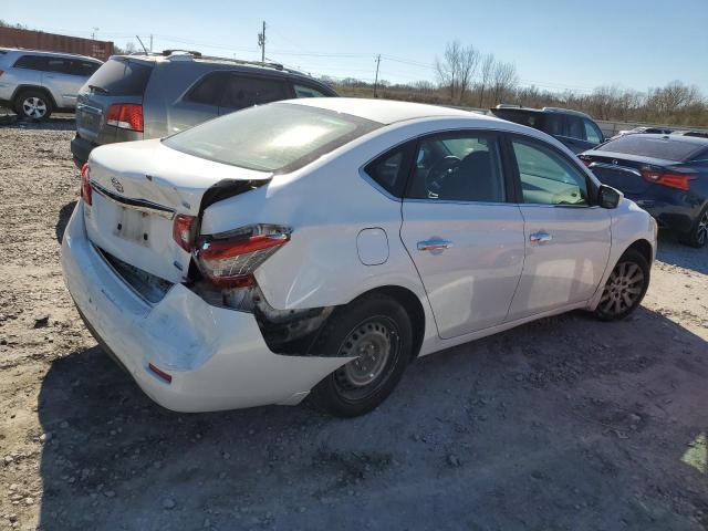 3N1AB7AP9EY303376 - 2014 NISSAN SENTRA S WHITE photo 3