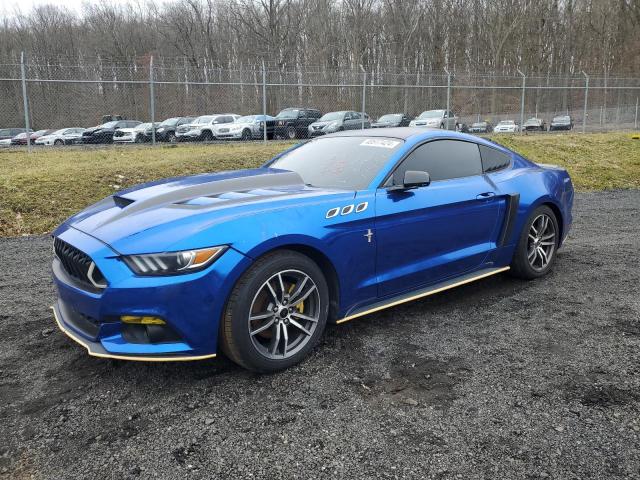 1FA6P8TH9H5305569 - 2017 FORD MUSTANG BLUE photo 1