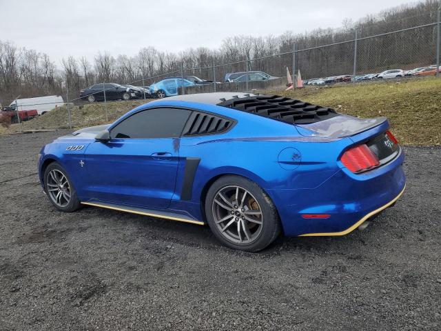 1FA6P8TH9H5305569 - 2017 FORD MUSTANG BLUE photo 2