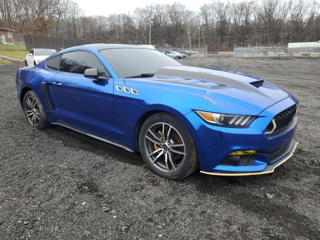 1FA6P8TH9H5305569 - 2017 FORD MUSTANG BLUE photo 4