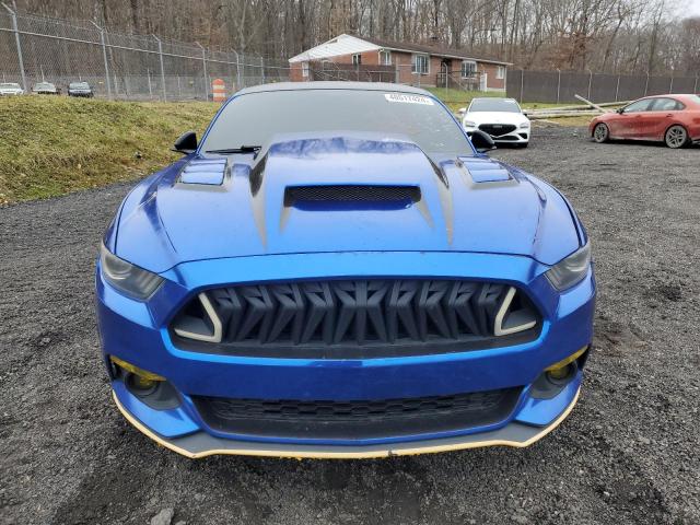 1FA6P8TH9H5305569 - 2017 FORD MUSTANG BLUE photo 5