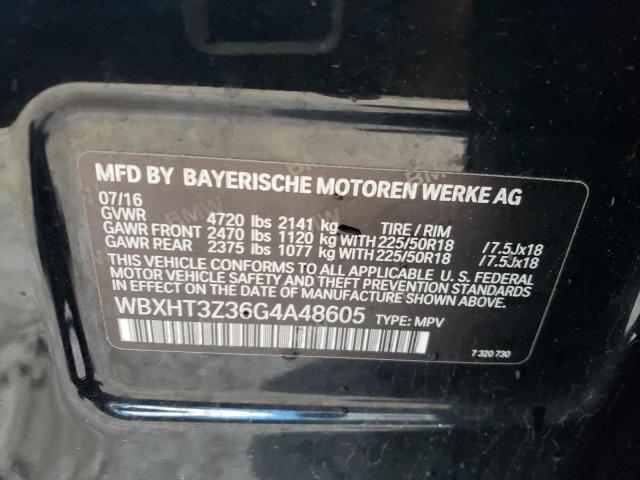 WBXHT3Z36G4A48605 - 2016 BMW X1 XDRIVE28I BLACK photo 13
