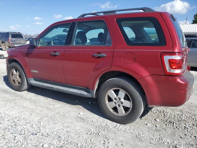 1FMCU02Z28KA73041 - 2008 FORD ESCAPE XLS RED photo 2