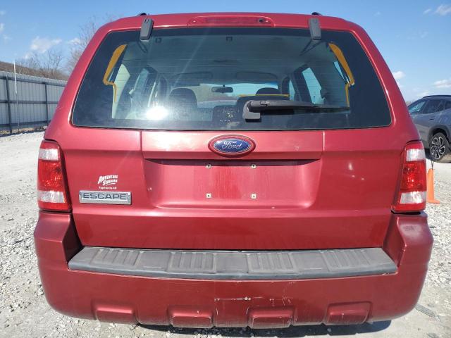 1FMCU02Z28KA73041 - 2008 FORD ESCAPE XLS RED photo 6