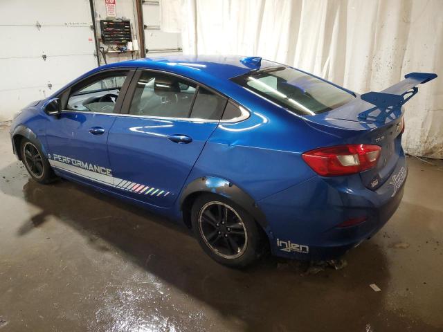 1G1BE5SM8G7298170 - 2016 CHEVROLET CRUZE LT BLUE photo 2