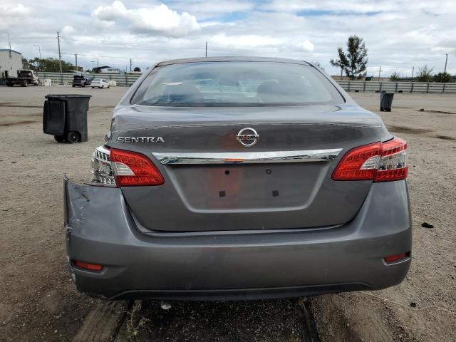 3N1AB7AP3FY237523 - 2015 NISSAN SENTRA S GRAY photo 6