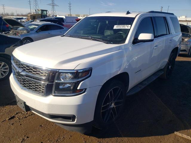 1GNSKBKC0FR225990 - 2015 CHEVROLET TAHOE K1500 LT WHITE photo 1