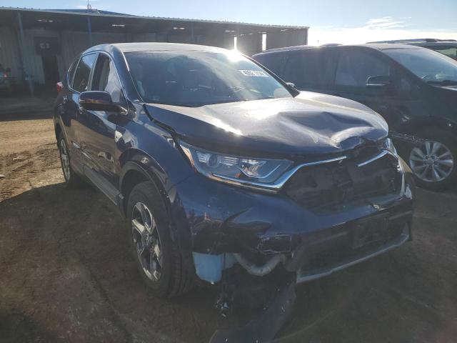 5J6RW2H59KA014973 - 2019 HONDA CR-V EX BLUE photo 4