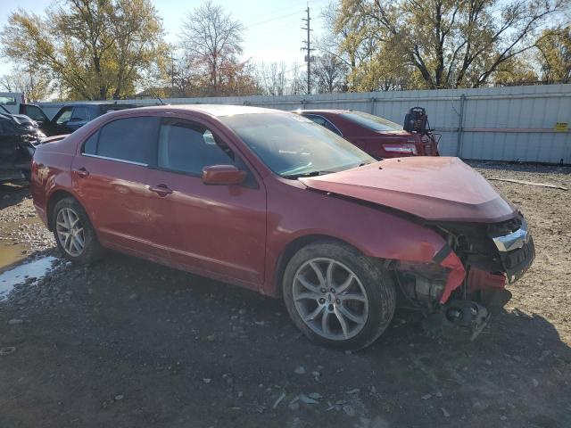3FAHP0HG0BR126884 - 2011 FORD FUSION SE RED photo 4