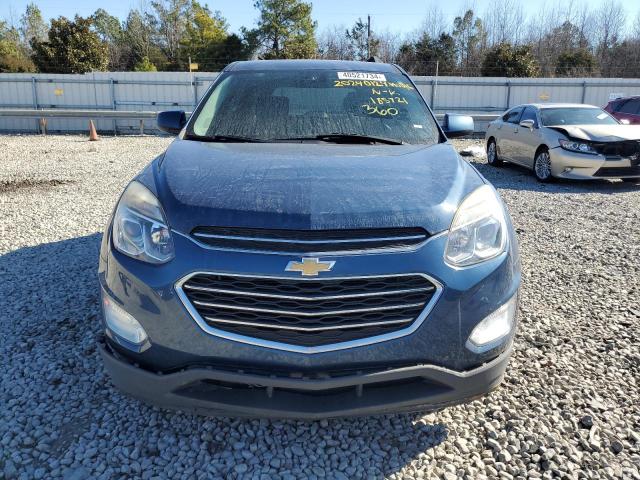 2GNALCEK2H6185721 - 2017 CHEVROLET EQUINOX LT BLUE photo 5