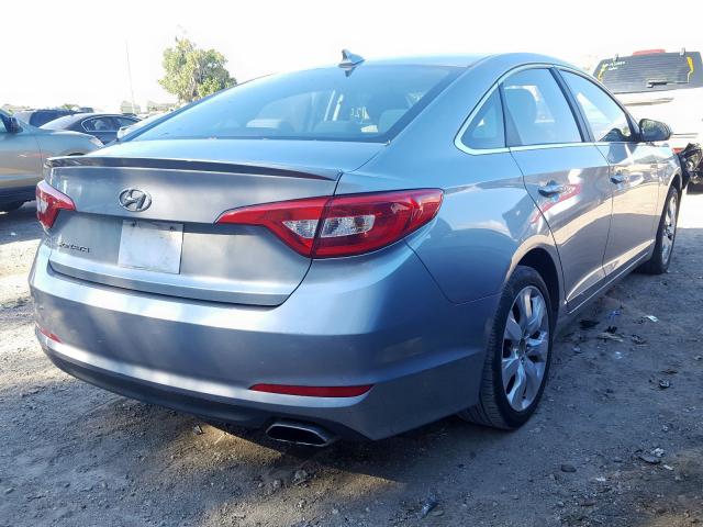 5NPE24AF2FH176246 - 2015 HYUNDAI SONATA SE GRAY photo 4