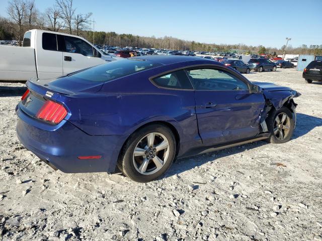 1FA6P8TH0F5300628 - 2015 FORD MUSTANG BLUE photo 3