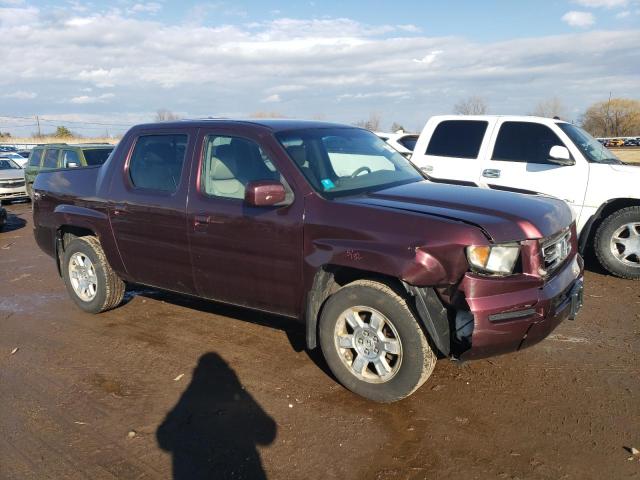 2HJYK16448H513168 - 2008 HONDA RIDGELINE RTS MAROON photo 4