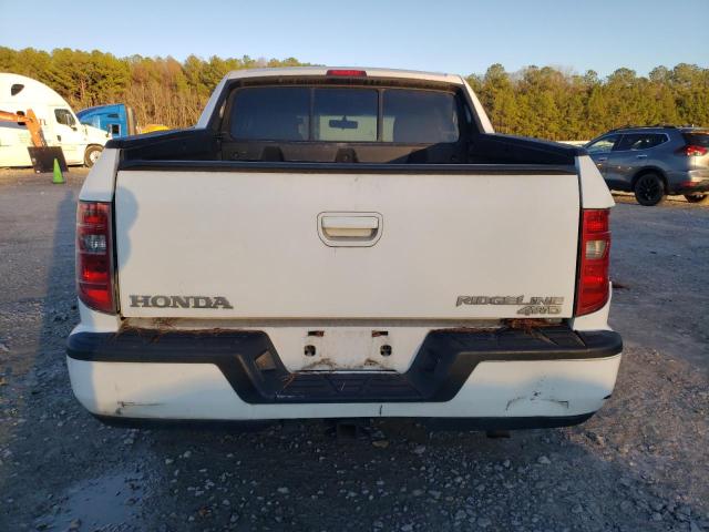 5FPYK1F56AB002299 - 2010 HONDA RIDGELINE RTL WHITE photo 6