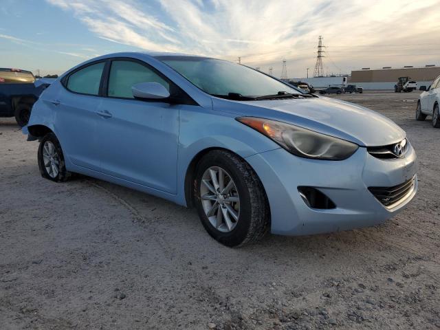 KMHDH4AE0DU548120 - 2013 HYUNDAI ELANTRA GLS BLUE photo 4