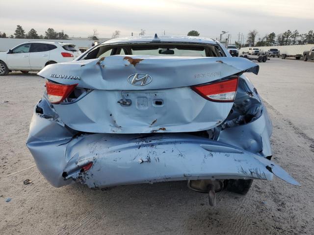 KMHDH4AE0DU548120 - 2013 HYUNDAI ELANTRA GLS BLUE photo 6