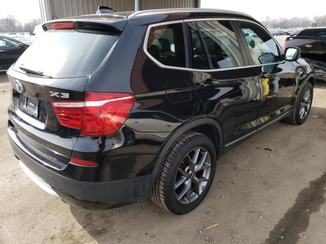 5UXWX9C5XD0A14917 - 2013 BMW X3 XDRIVE28I BLACK photo 3