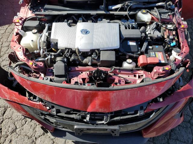 JTDKARFP2K3116199 - 2019 TOYOTA PRIUS PRIM RED photo 11