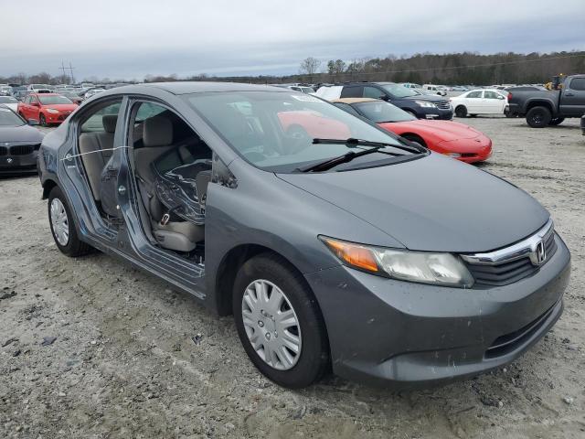 19XFB2F59CE063662 - 2012 HONDA CIVIC LX GRAY photo 4