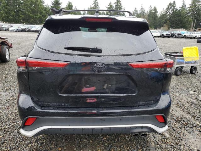 5TDLZRBH9NS251274 - 2022 TOYOTA HIGHLANDER XSE BLACK photo 6