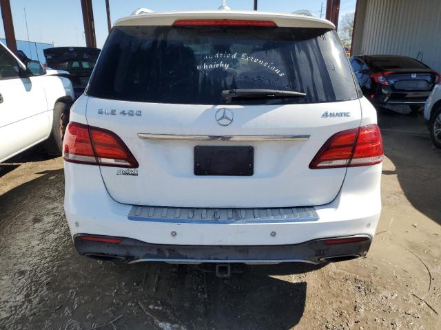 4JGDA5GB9GA650500 - 2016 MERCEDES-BENZ GLE 400 4MATIC WHITE photo 6