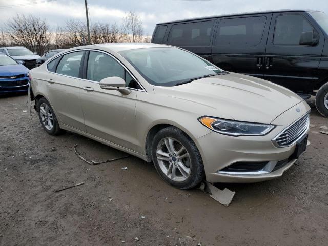 3FA6P0HD2JR104350 - 2018 FORD FUSION SE BEIGE photo 4