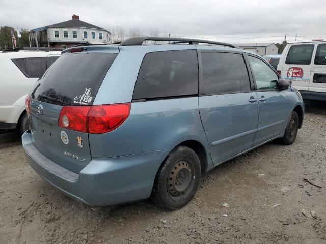 5TDZK23CX7S014837 - 2007 TOYOTA SIENNA CE BLUE photo 3