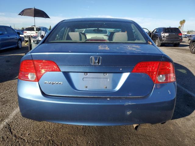 JHMFA16547S000810 - 2007 HONDA CIVIC LX BLUE photo 6