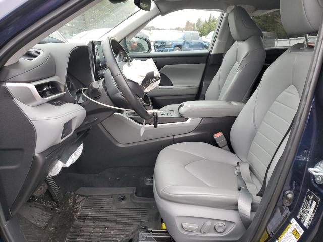 5TDGZRBH8MS108137 - 2021 TOYOTA HIGHLANDER XLE BLUE photo 7