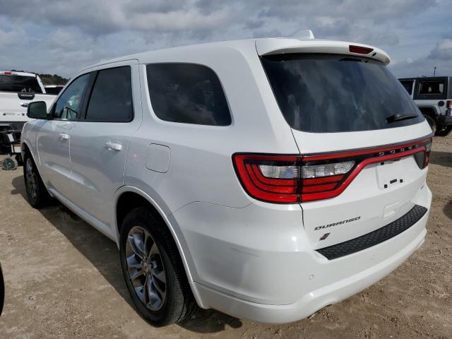 1C4RDJDG2KC701259 - 2019 DODGE DURANGO GT WHITE photo 2