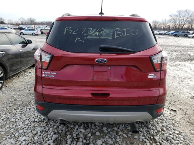 1FMCU9HD0JUB27348 - 2018 FORD ESCAPE SEL RED photo 6