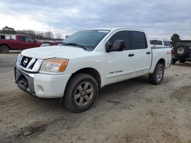 1N6BA0EC9DN304054 - 2013 NISSAN TITAN S WHITE photo 1