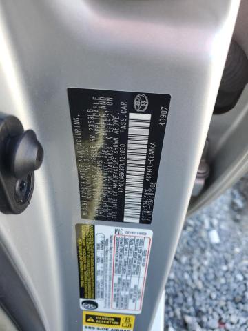 4T1BE46K87U121030 - 2007 TOYOTA CAMRY CE SILVER photo 12