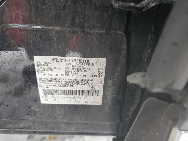 2LMTJ8LR2GBL61399 - 2016 LINCOLN MKX RESERVE 黑色 照片 12