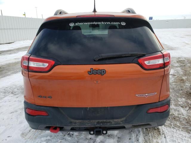 1C4PJMBB7FW625177 - 2015 JEEP CHEROKEE TRAILHAWK ORANGE photo 6