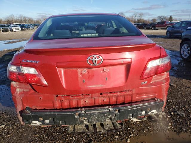 4T1BE46K07U105081 - 2007 TOYOTA CAMRY CE RED photo 6