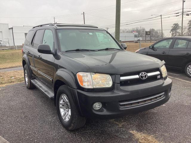 5TDBT44A26S277247 - 2006 TOYOTA SEQUOIA SR5 BLACK photo 1