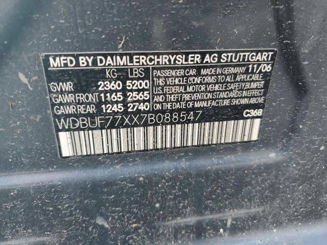 WDBUF77XX7B088547 - 2007 MERCEDES-BENZ E 63 AMG GRAY photo 12