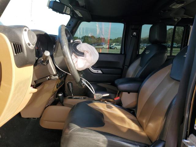 1C4BJWEG3DL706432 - 2013 JEEP WRANGLER U SAHARA BLACK photo 7