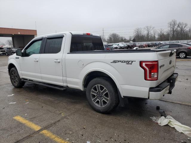 1FTFW1EF0FFB43936 - 2015 FORD F150 SUPERCREW WHITE photo 2