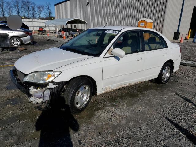 JHMES96605S018797 - 2005 HONDA CIVIC HYBRID WHITE photo 1