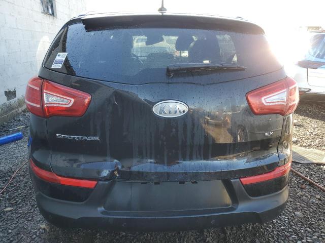 KNDPCCA29B7092209 - 2011 KIA SPORTAGE EX BLACK photo 6