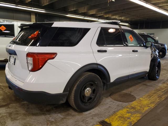 1FM5K8AC4NGA58601 - 2022 FORD EXPLORER POLICE INTERCEPTOR WHITE photo 3