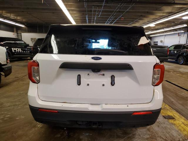 1FM5K8AC4NGA58601 - 2022 FORD EXPLORER POLICE INTERCEPTOR Սպիտակ լուսանկար 6