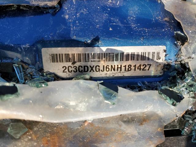 2C3CDXGJ6NH181427 - 2022 DODGE CHARGER SCAT PACK BLUE photo 12