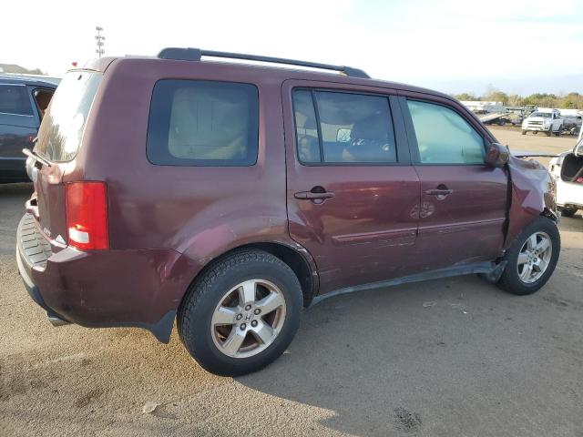 5FNYF48589B029334 - 2009 HONDA PILOT EXL BURGUNDY photo 3