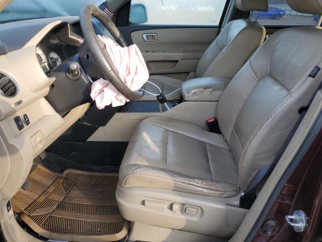 5FNYF48589B029334 - 2009 HONDA PILOT EXL BURGUNDY photo 7