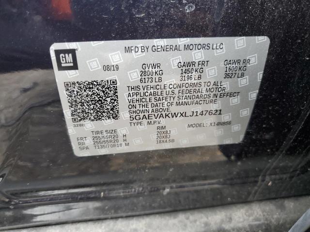 5GAEVAKWXLJ147621 - 2020 BUICK ENCLAVE ESSENCE 黑色 照片 13