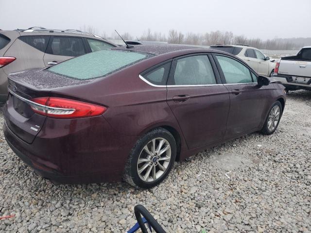 3FA6P0HD2HR394177 - 2017 FORD FUSION SE BURGUNDY photo 3