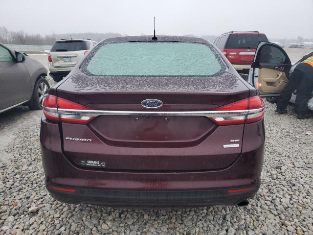 3FA6P0HD2HR394177 - 2017 FORD FUSION SE BURGUNDY photo 6